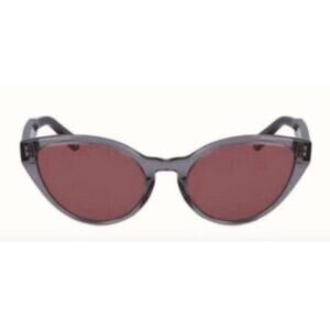 Chloe Willow 55 mm Cat Eye Sunglasses Black with purple lenses